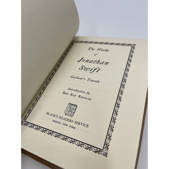 Gulliver’s Travels -1932 Vintage Hardcover - The Works of Swift -Jonathan Swift - Picture 10 of 11